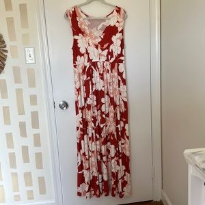 Isabel Maternity floral maxi dress